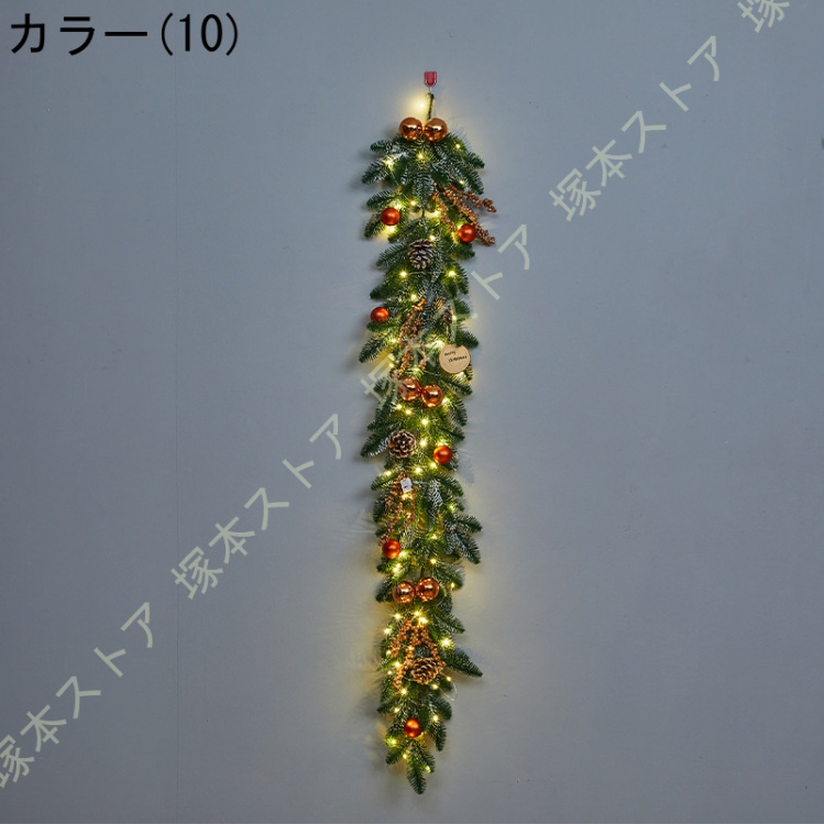 クリスマスリース 玄関リース オーナメント 松ぼっくり リボン 屋外 アートフラワー 大きい リース ドア 玄関 庭園 部屋 店舗 ショップ 壁飾り 華やか_10