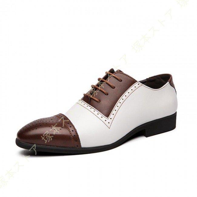 ウィングチップ ビジネスシューズ ドレスシューズ ウェディングシューズ メンズ イギリス風 紳士靴 ...