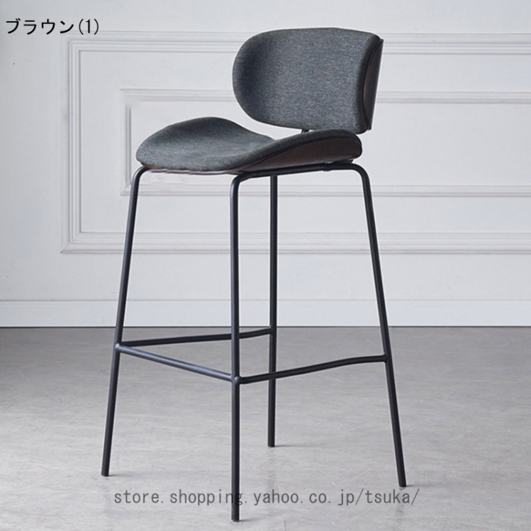 カウンターチェア ダイニングチェア 2脚セット おしゃれ 北欧 背もたれ付き 椅子 バーチェア イス スツール ヴィンテージ カフェ風 食卓椅子 座面高73cm_2