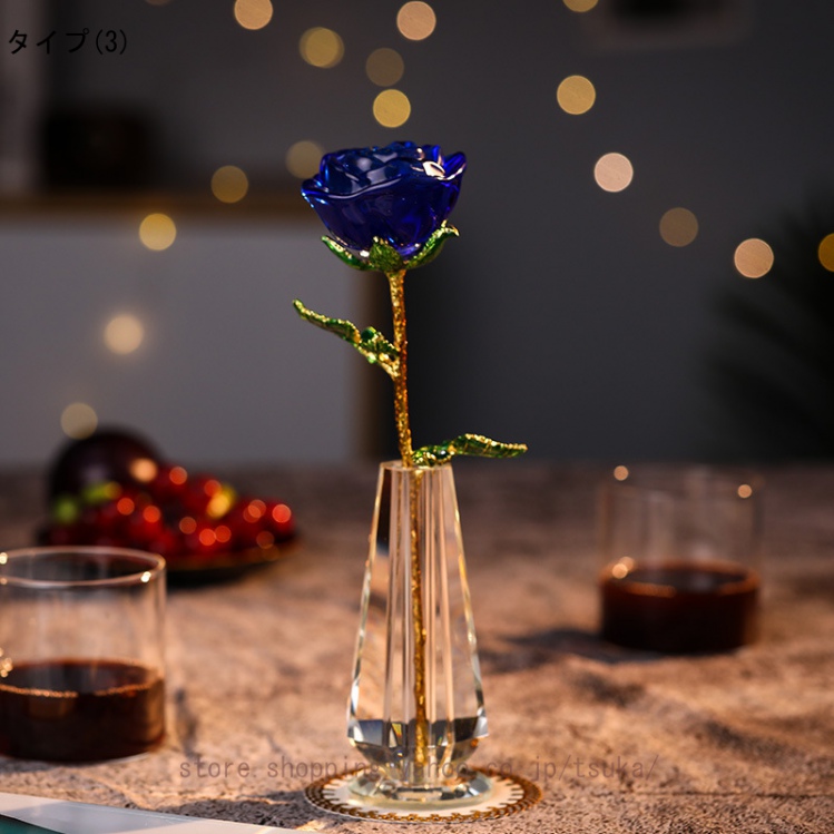 誕生日プレゼント 女性 クリスタルガラス クリスタルいバラギフト 花束 薔薇 置物 結婚記念日プレゼント 結婚祝い バレンタインデー 彼女 妻 母への贈り物 |  | 03