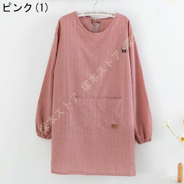 スモック 割烹着 後開き 綿ポリ 速乾 さらりと軽い 動きやすい シワに
