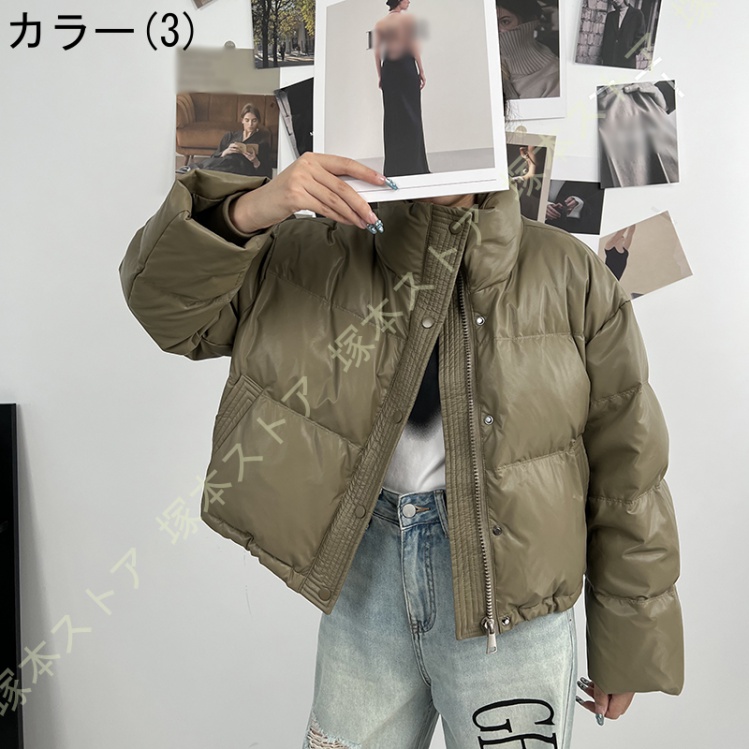 ダウンコート レディース 冬 アウター 軽量 カジュアル 秋冬 防寒 暖かい ショート コート 大きいサイズ かっこいい ダウンジャケット 保温 防風 ダウンコート_3