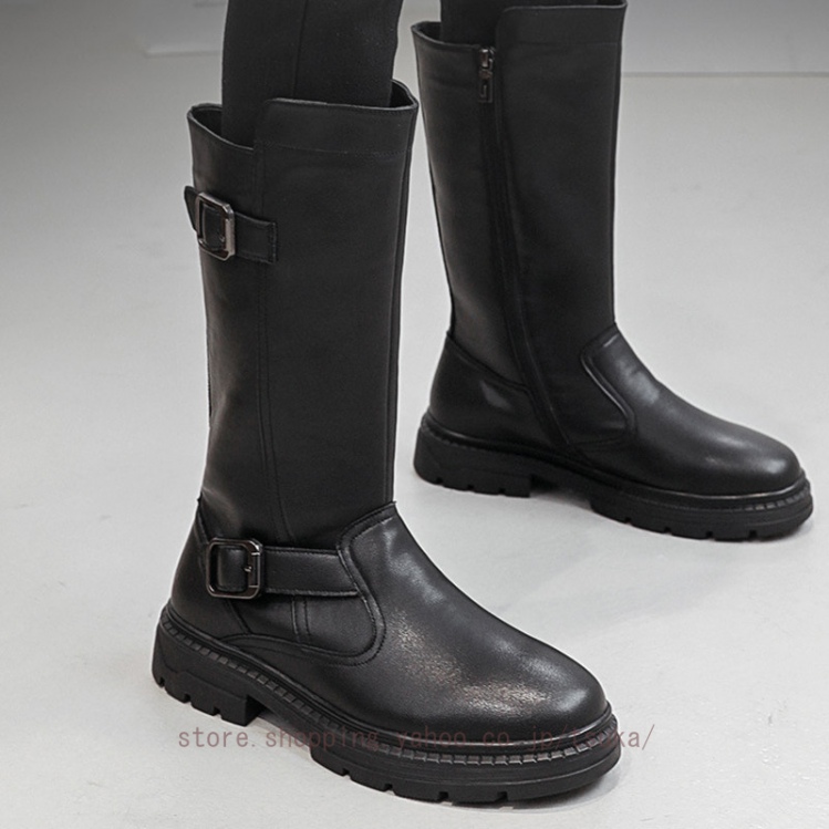 エンジニアブーツ メンズ ショート バイク ベルトバックル カジュアル