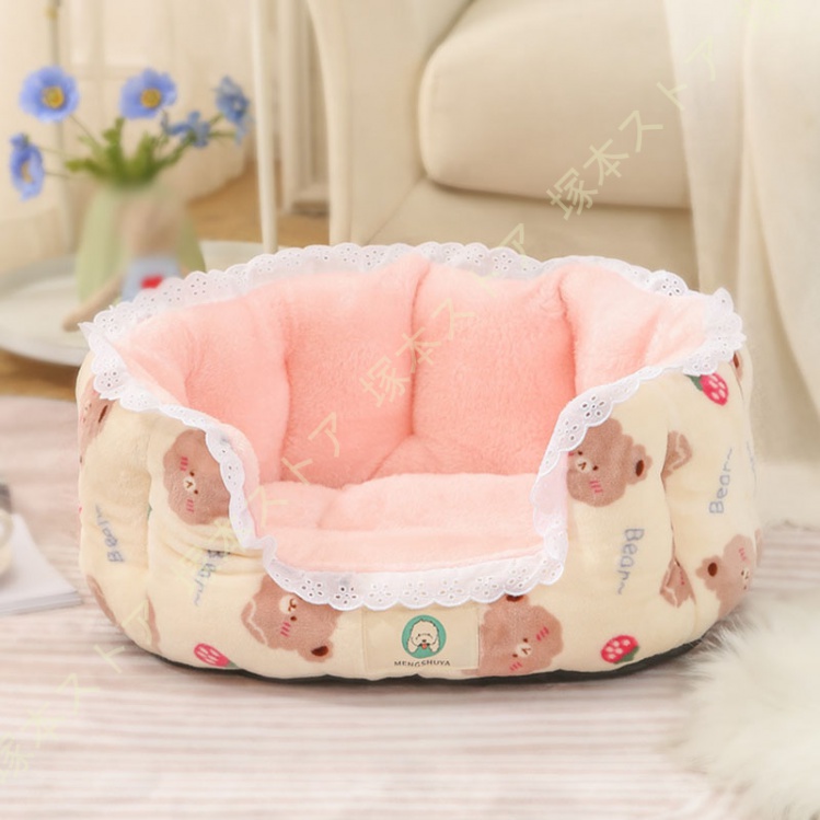 猫ベッド 犬用ベッド ペットベッド ペットソファー ペットクッション 寒さ対策 枕付き クッション性が 高反発 猫 小型犬 中型犬 高齢犬 多頭飼い |  | 04