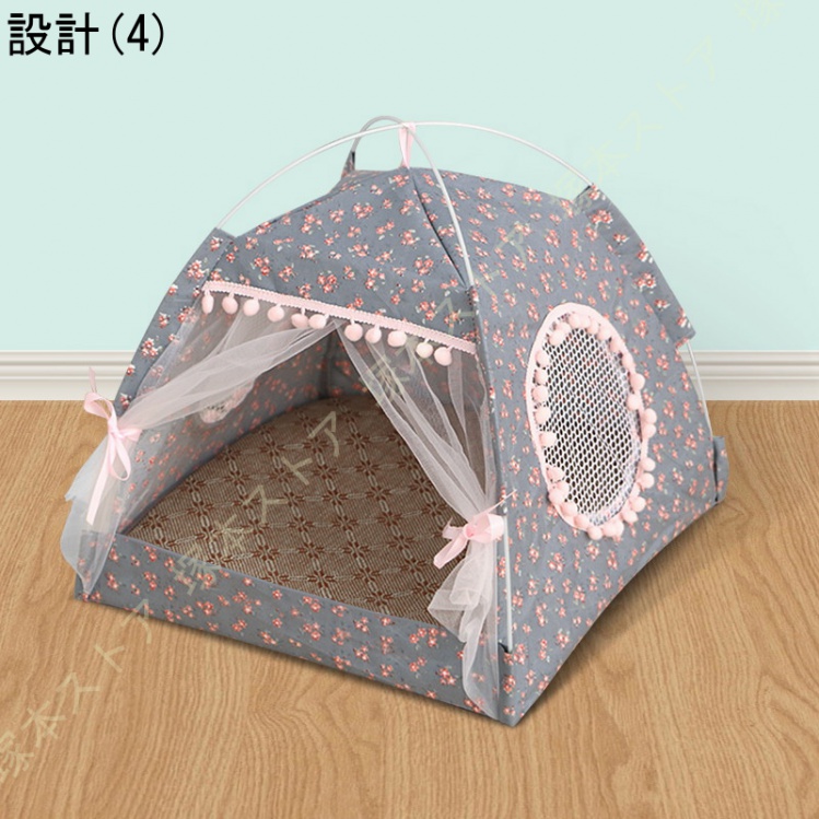 ペット テント 夏用 屋内 屋外 ペット ハウス ペットベッド 犬小屋 猫小屋 大きい 北欧風 通気性いい 防水 折りたたみ式 猫 中型犬 大型犬 小動物用 テント型 |  | 04