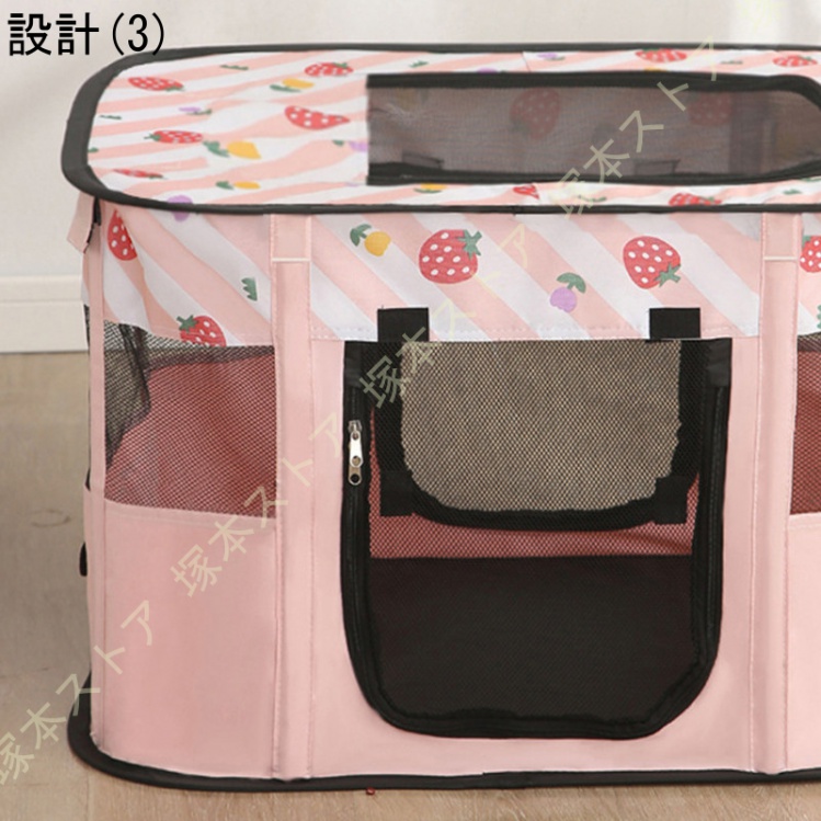 折りたたみ メッシュサークル 犬 ケージ ペットサークル プレイ