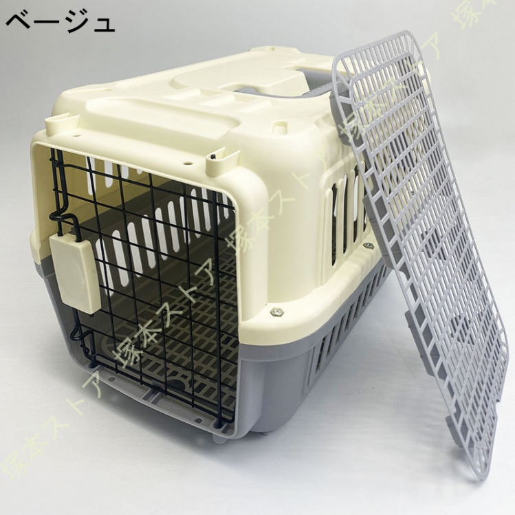 犬猫兼用キャリー ペットケンネル ペットゲージ ケージ ハードキャリー 取っ手付き 室内用ハウス 小型犬 猫 ペット 移動 外出 旅行 防災 グッズ ハウス |  | 01