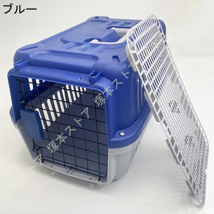犬猫兼用キャリー ペットケンネル ペットゲージ ケージ ハードキャリー 取っ手付き 室内用ハウス 小型犬 猫 ペット 移動 外出 旅行 防災 グッズ ハウス |  | 02