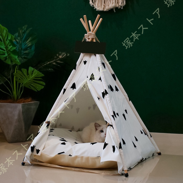 ペットテント 猫 テント 犬のテント 犬猫用 夏 屋内 屋外 ペットハウス 組み立て式 夏冬 2way オールシーズン 子猫 ベッド 猫 犬 ベッド ペットベッド ドーム |  | 01