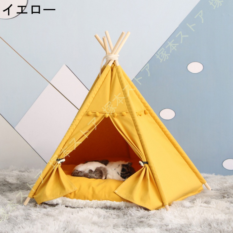 ペットテント 猫 室内 夏 ドーム 犬小屋 猫 犬 テント おしゃれ 組み立て式 洗える ペット 夏用ベッド 通気性 四季通用 洗える 猫小屋 屋内 屋外 ドッグ |  | 04