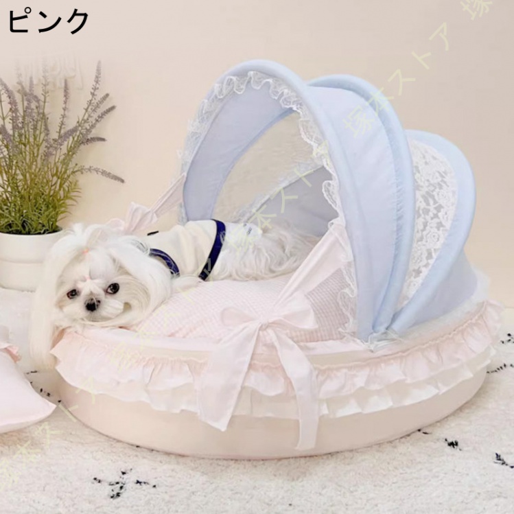 中古 ペットテント 猫 テント ベッド 室内 キャットハウス ペットベッド 犬小屋 ドーム型 クッション ソファー 隠れ家 夏 おしゃれ ハウス 洗濯可能 ぐっすり眠れる 【1926584237】(12085円)