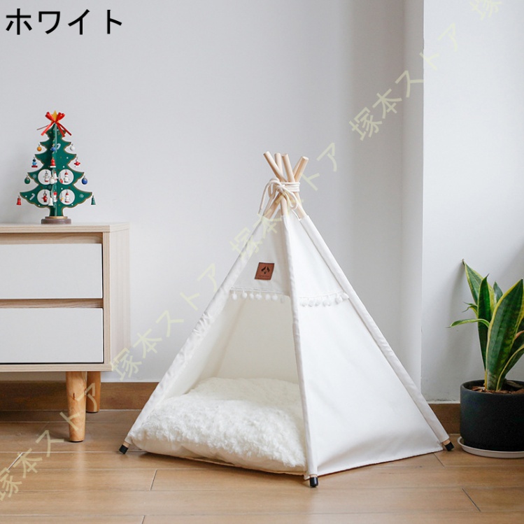 ペットテント 猫 テント 犬のテント 犬猫用 夏 屋内 屋外 ペットハウス 組み立て式 夏冬 2way オールシーズン 子猫 ベッド 猫 犬 ベッド ペットベッド ドーム |  | 01