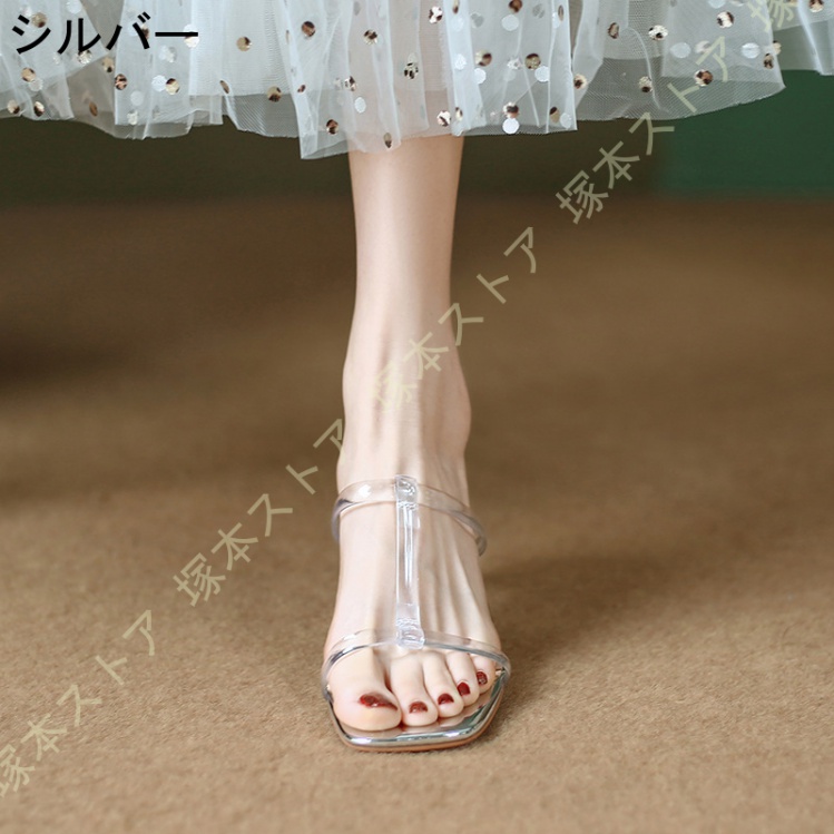 lillilly LILICIOUS ハート ヒール フェザー ファー ミュール