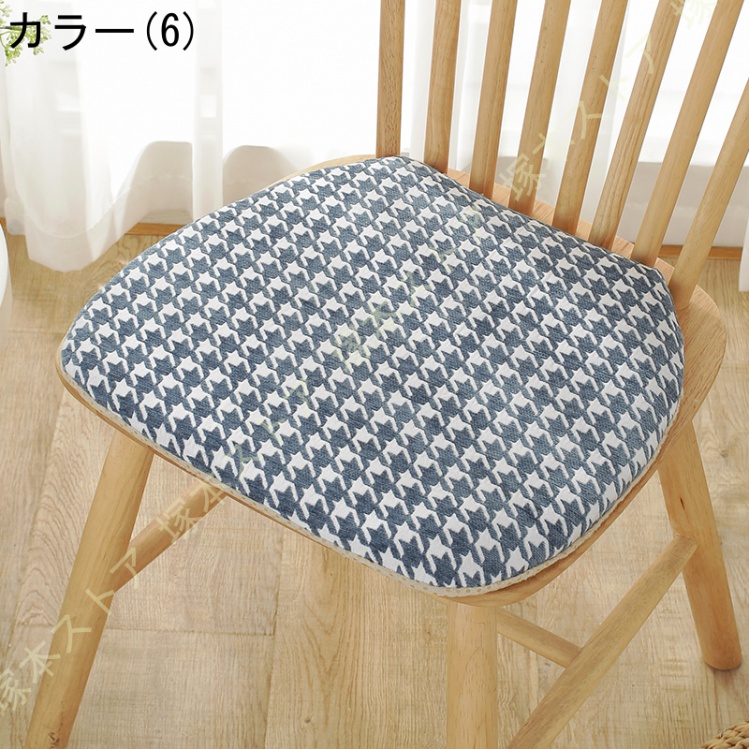 座布団 椅子用馬蹄形クッション ダイニングチェア用クッシ 紐付き