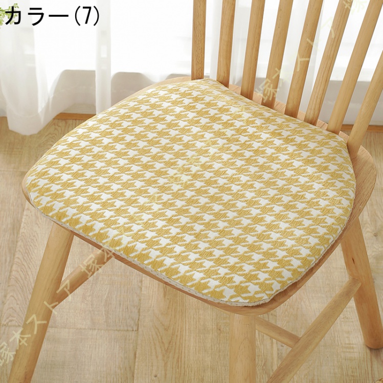 座布団 椅子用馬蹄形クッション ダイニングチェア用クッシ 紐付き