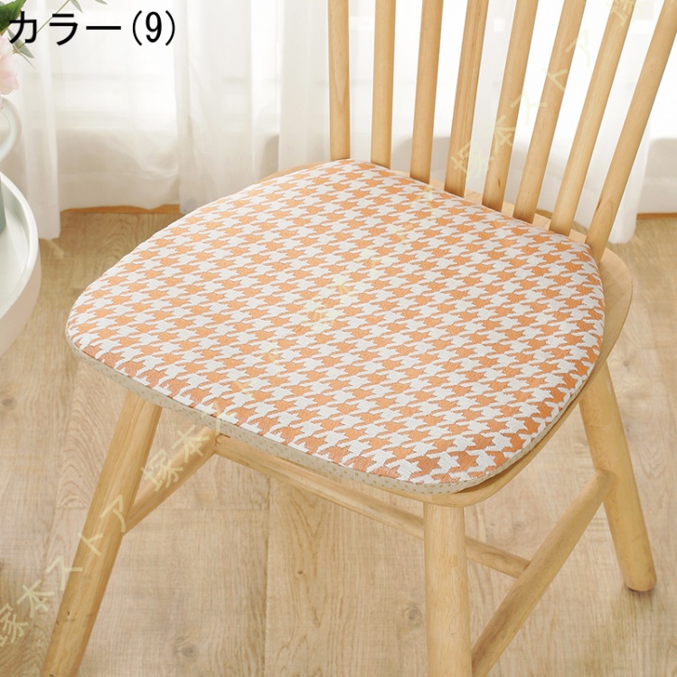 座布団 椅子用馬蹄形クッション ダイニングチェア用クッシ 紐付き