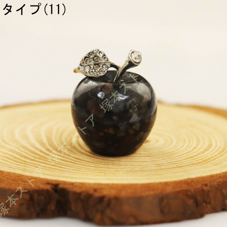 リンゴのオーナメント アップル 置物 ガラス フルーツ 縁起物 風水