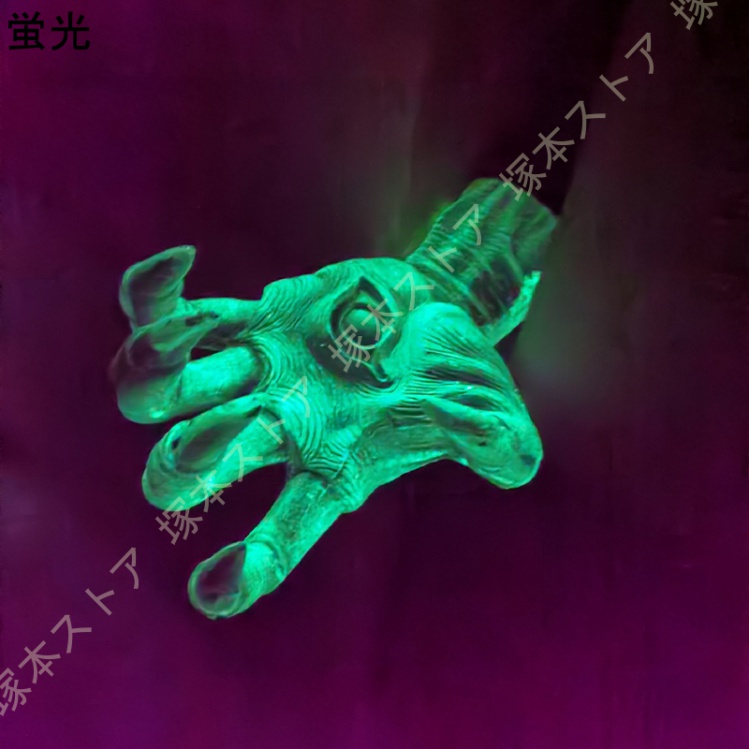 大特価！淡いグリーンが魅力的なデビルオブジェ　陶器　インテリア　悪魔　スペシャル ハロウィン 悪魔の手の装飾 樹脂製 デビル 飾り 悪魔の手 オフィス