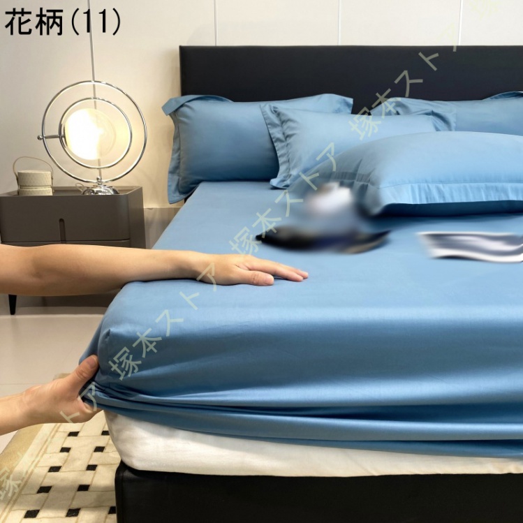 マットレスカバー ボックスシーツ 吸汗 速乾 ゴム付き 通気性 柔らかい 寝具保護 快適 丸洗い 綿100％ ベッドシーツ シーツ ベッドカバー ベッド ボックス BOX_11