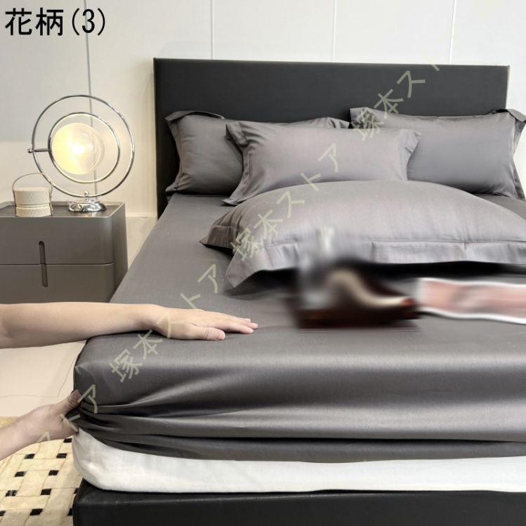 マットレスカバー ボックスシーツ 吸汗 速乾 ゴム付き 通気性 柔らかい 寝具保護 快適 丸洗い 綿100％ ベッドシーツ シーツ ベッドカバー ベッド ボックス BOX_3