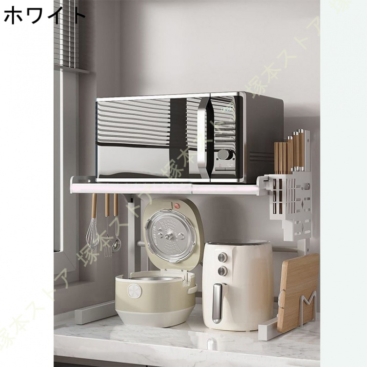 キッチン収納棚　レンジ台 Amazon.co.jp: Alebert(アレベルト) レンジラック レンジ台 大型レンジ