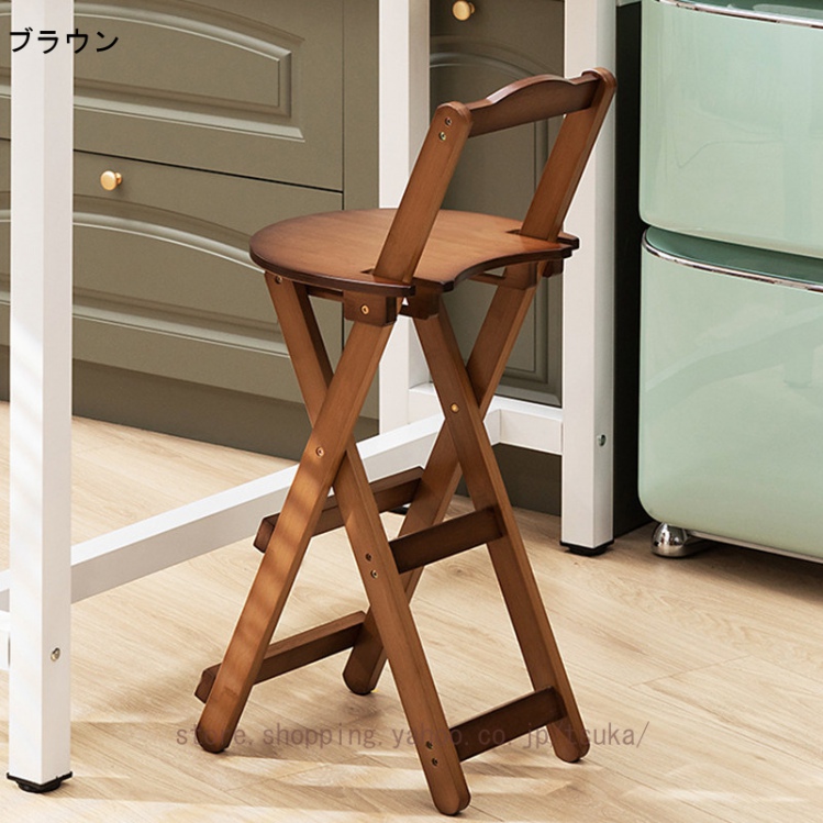 カウンターチェア バー椅子 バーチェア 折りたたみ式 竹製 足置き付き カウンターチェア バー椅子 バーチェア 折りたたみ式 竹製 足置き付き