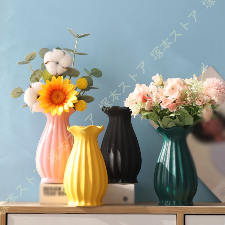 激安人気モダンなオレンジ色の陶器製 花瓶 検イ ンテリア雑貨 イームズ 北欧 ビンテージ 花瓶