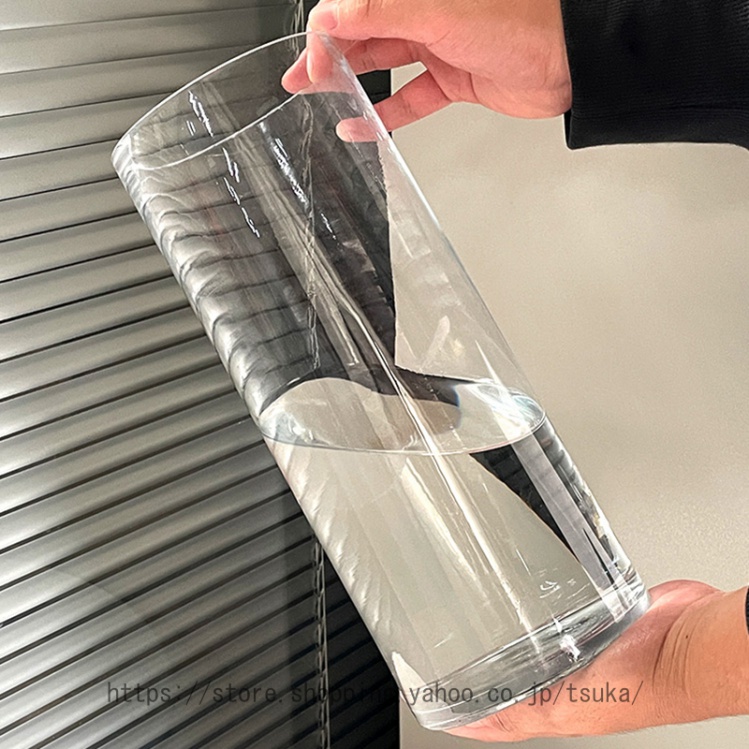 花びん ガラスの花瓶 大きな花瓶 30cm 大 おしゃれ 透明 花器 フラワー