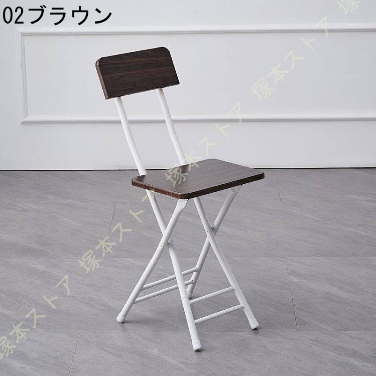 折りたたみチェア 背もたれ パイプ椅子 ダイニングチェア 折りたたみ椅子 スリム おしゃれ 省スペース 軽量 キッチン 収納便利 木製 コンパクト シンプル_6