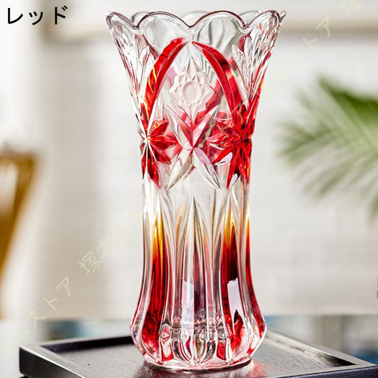 爆買 花瓶 ガラス 一輪挿し パープル フラワーベース ガラスの花瓶 