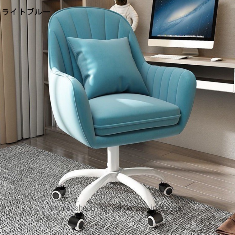 オフィスチェア おしゃれ 北欧 パソコンチェア 360回転 座面昇降