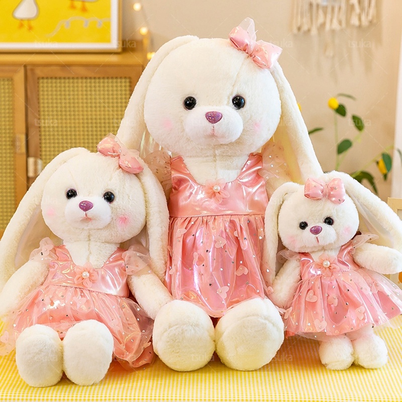 かわいいと ぬいぐるみ ウサギ 姫 ドレス 95cm かわいい 縫い包み ふわふわ もちもち 癒し リアル 添い寝 お祝い プレゼント かわいい長耳 うさぎぬいぐるみ 動物 人形 ぬいぐるみ ソフト 子供玩具 お誕生 られていま