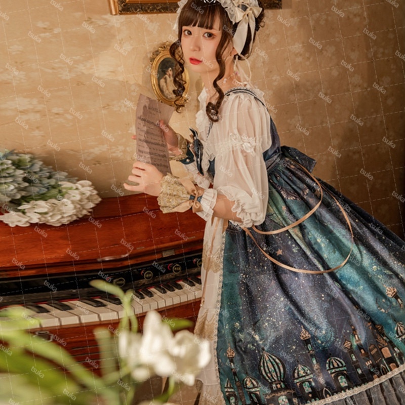 ワンピース ロリータ ゴスロリ ワンピース コスプレ アニメ 森ガール  