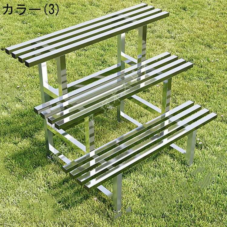 盆栽棚 植物棚 園芸ラック 花台 鉢植え スタンド 多機能収納ラック ガーデン用品 屋外 室内 大容量 おしゃれ 防サビ 屋外の植物のスタンドステンレス鋼_3