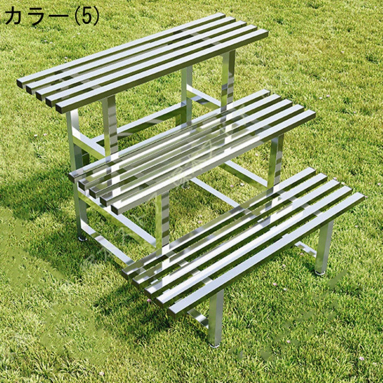 盆栽棚 植物棚 園芸ラック 花台 鉢植え スタンド 多機能収納ラック ガーデン用品 屋外 室内 大容量 おしゃれ 防サビ 屋外の植物のスタンドステンレス鋼_5