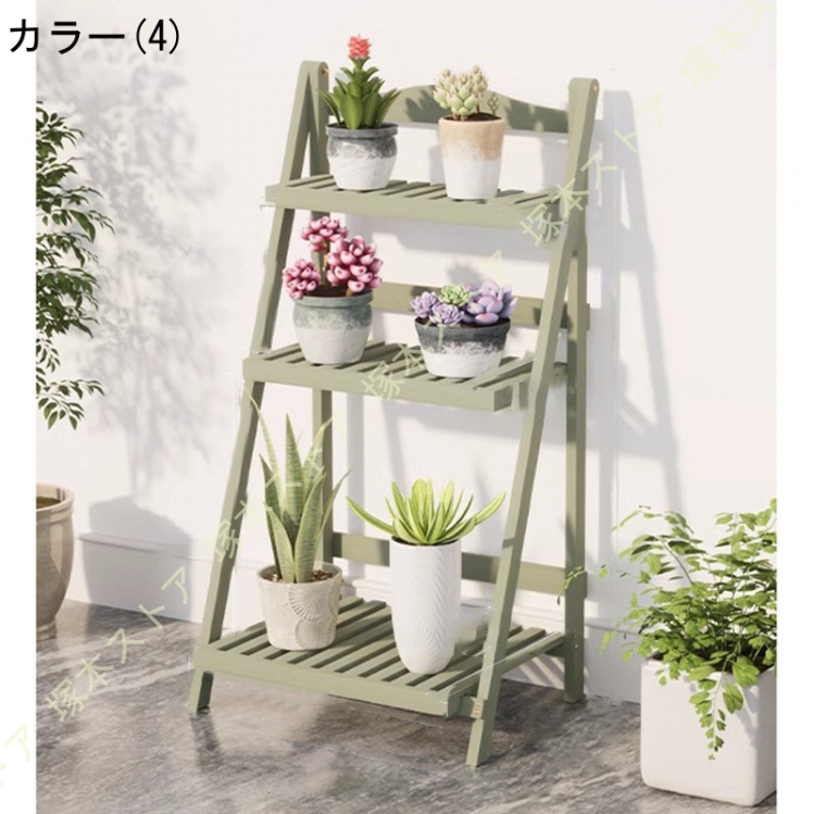 プランター台 3段 花台 フラワースタンド プランタースタンド 木製 多