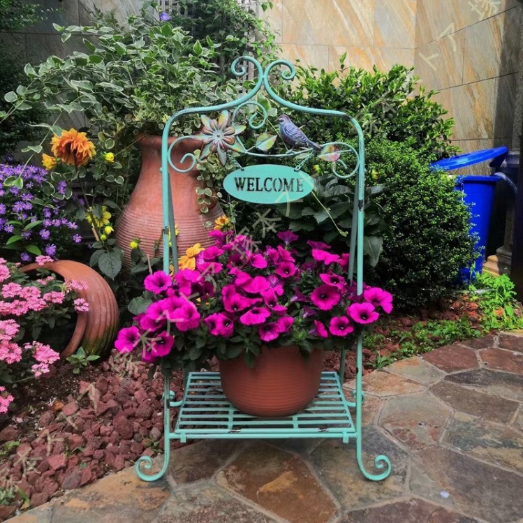 アイアンのプランタースタンド 花台 ガーデニング雑貨 フラワー