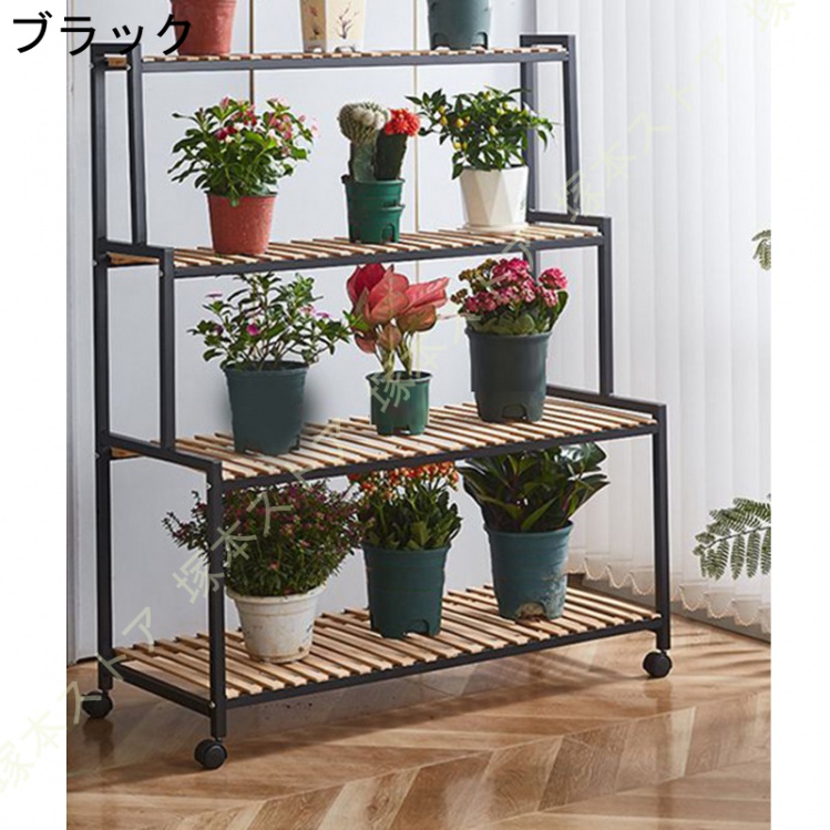 フラワースタンド プランタースタンド 花台 4段 ガーデンラック 屋外