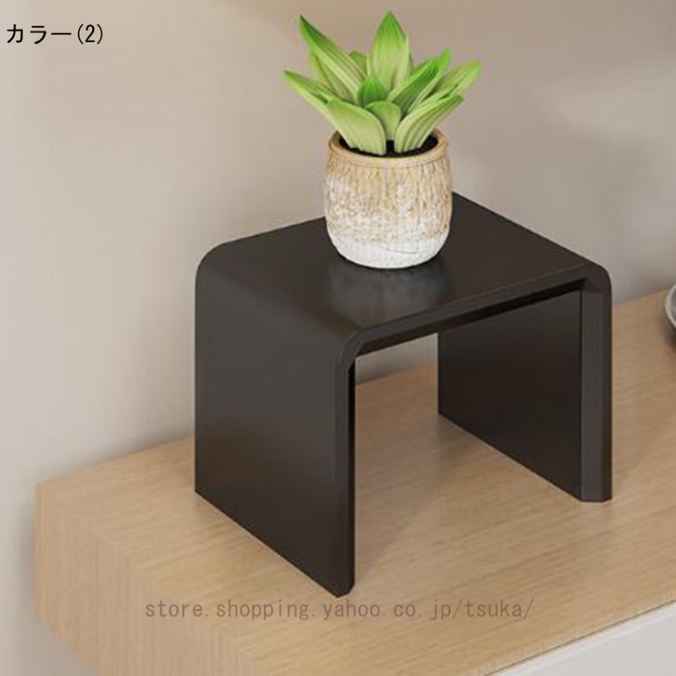 木製 フラワースタンド ウッドステージ 3色 この字ラック フラワー