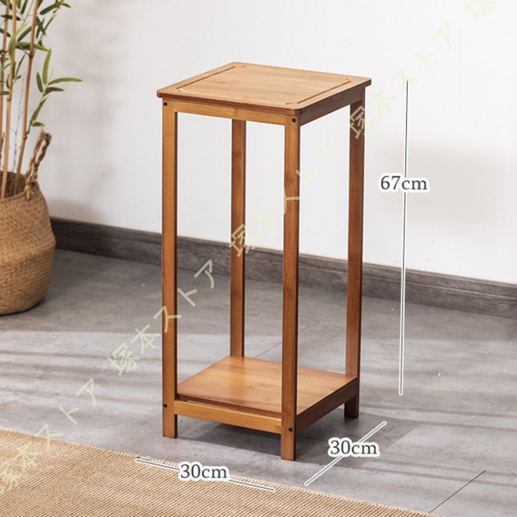 花台 花瓶台 フラワースタンド おしゃれ 園芸ラック 竹製 観葉植物