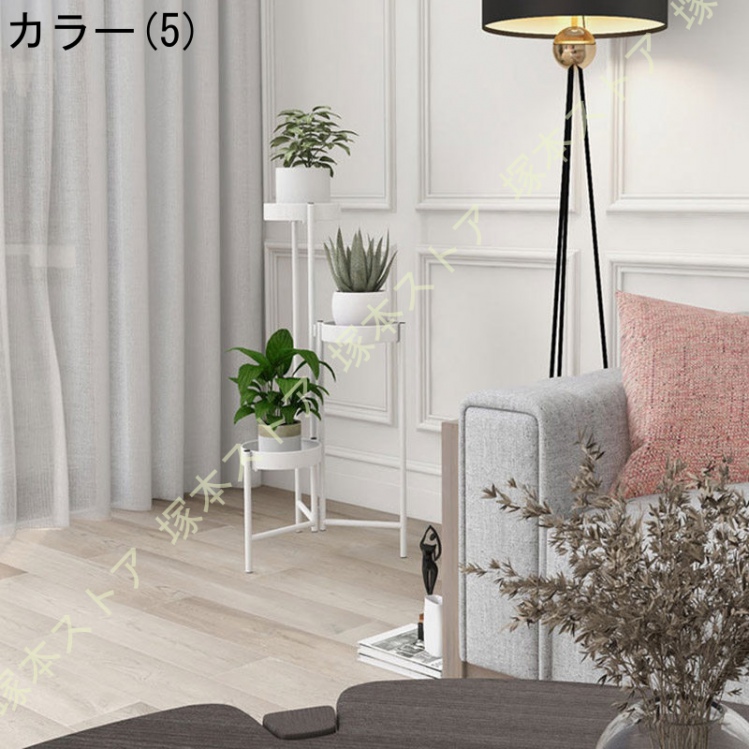 花台 アイアン 3段 折りたたみ式 おしゃれ 室内 屋外 玄関 ベランダ 大型 スリム フラワースタンド 折りたたみ プランタースタンド 防錆 鉢置き台 園芸ラック_5