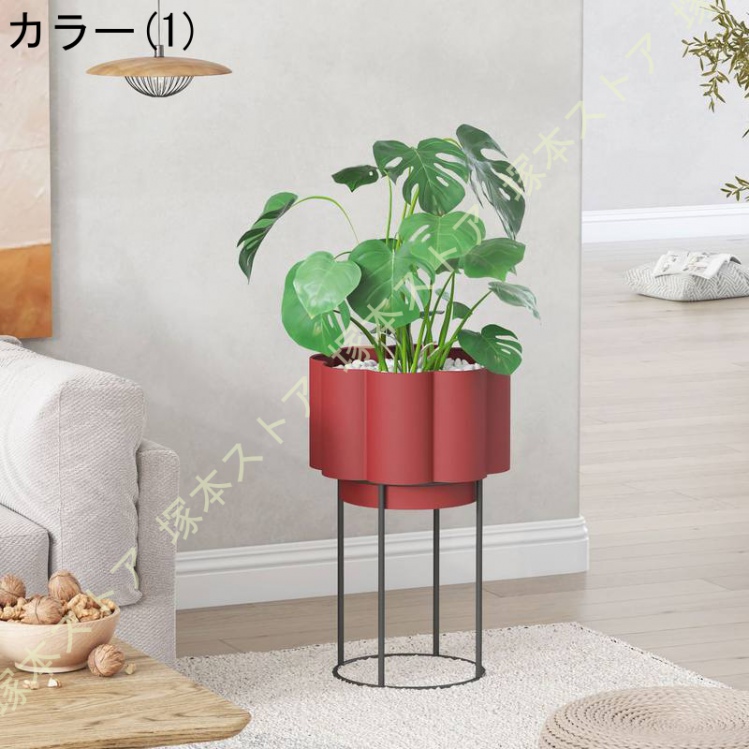 ポット スタンド フラワースタンド 鉢付き 観葉植物 植木鉢 盆栽鉢