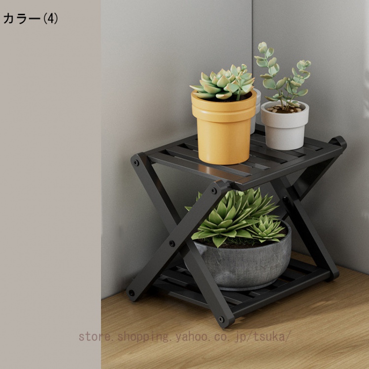 フラワースタンド プランタースタンド 花台 竹製 折りたたみ可能