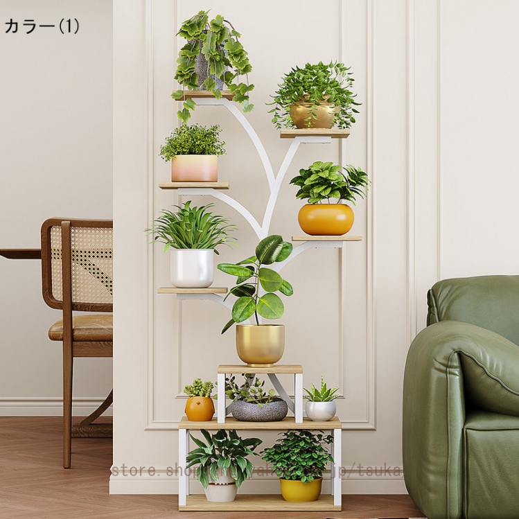 植物スタンド 屋内 植物棚 屋内植物用 金属植物 フラワーディスプレイ