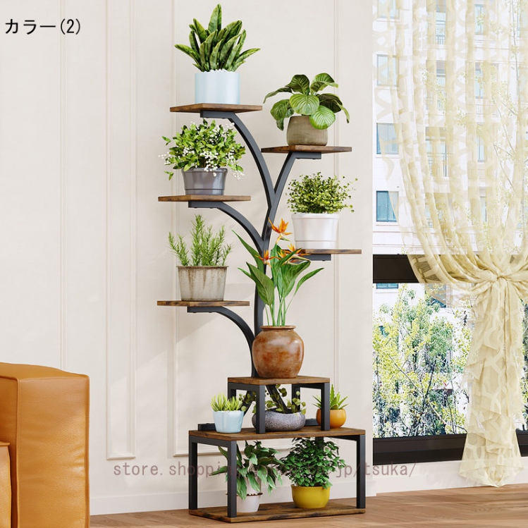 植物スタンド 屋内 植物棚 屋内植物用 金属植物 フラワーディスプレイ