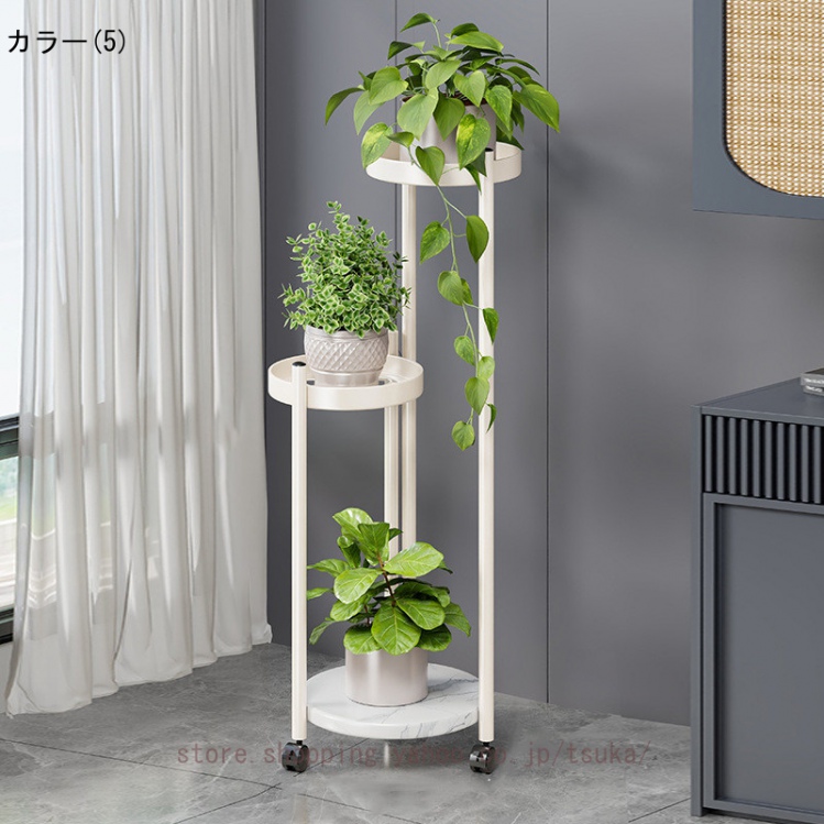 フラワースタンド 室内 玄関 アイアン スリム 省スペース シンプル