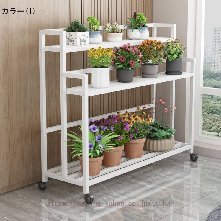 花瓶・フラワースタンド user_2bb33b02 フラワースタンド 花台 プランタースタンド 3段 ガーデンラック 屋外
