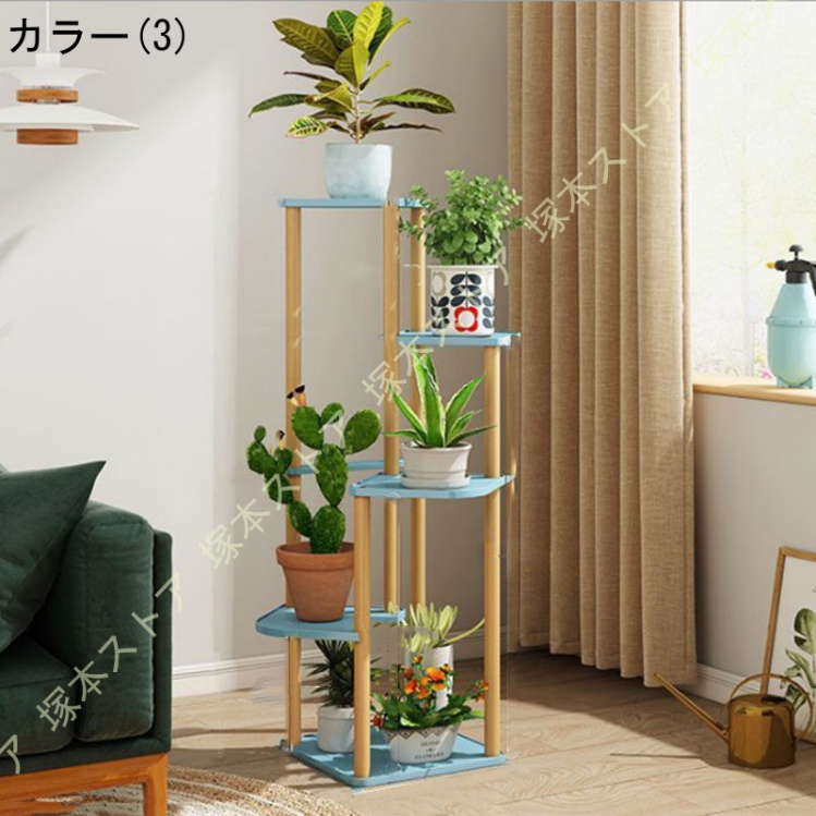 フラワースタンド 室内 木製 花台 鉢置き台 園芸ラック ガーデニング