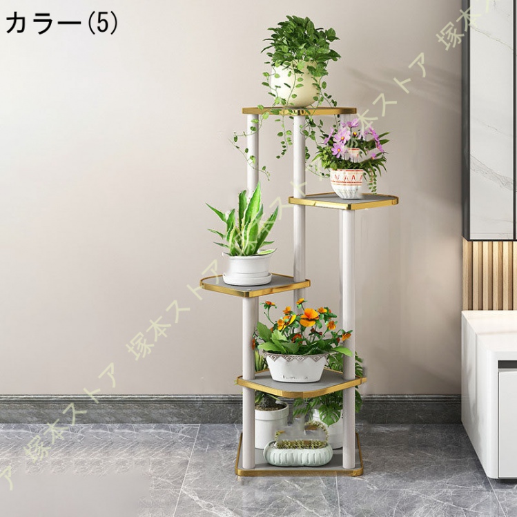 フラワースタンド 室内 木製 花台 鉢置き台 園芸ラック ガーデニング
