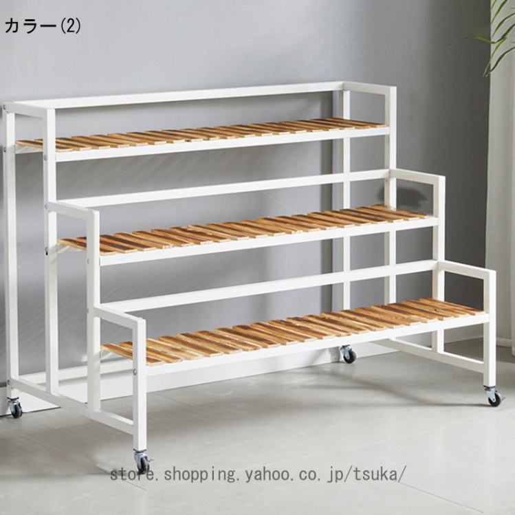 フラワースタンド アイアン 3段 観葉植物 ガーデニング 棚 プランター
